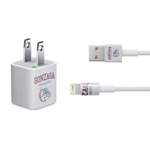 Gonzaga University Collegiate Text iPhone Charger (5W USB) Skin