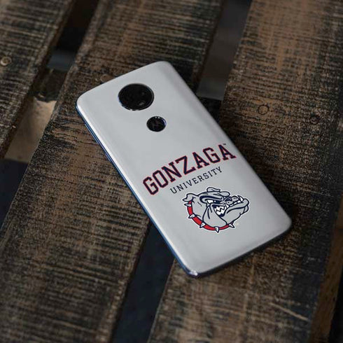 Gonzaga University Collegiate Text Moto E5 Plus Skin