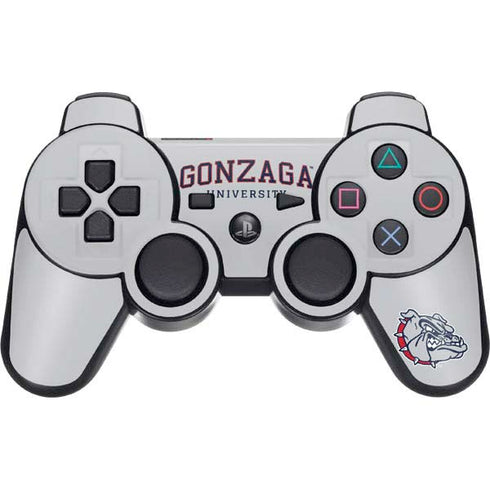 Gonzaga University Collegiate Text PS3 Dual Shock wireless controller Skin