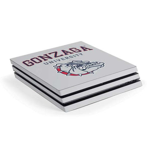 Gonzaga University Collegiate Text PS4 Pro Console Skin