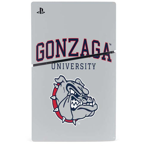 Gonzaga University Collegiate Text PS5 Slim Digital Edition Bundle Skin