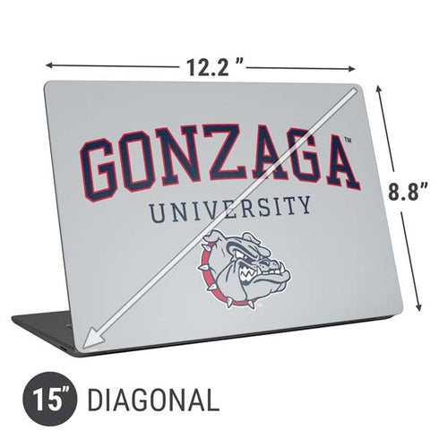 Gonzaga University Collegiate Text Universal Laptop 15in (12.2 x 8.8in) Skin