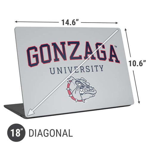 Gonzaga University Collegiate Text Universal Laptop 18in (14.6 x 10.6in) Skin