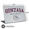 Gonzaga University Collegiate Text Universal Laptop 18in (14.6 x 10.6in) Skin