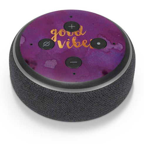 Good Vibes Amazon Echo Dot Skin