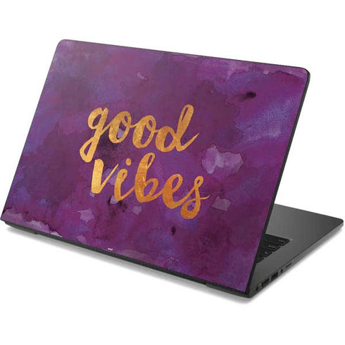 Good Vibes Dell Chromebook Skin