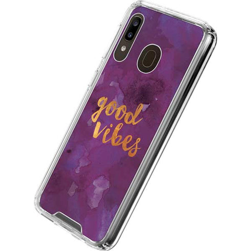 Good Vibes Galaxy A30 Clear Case