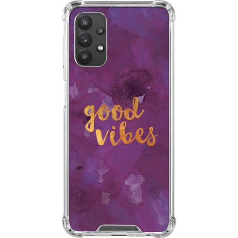 Good Vibes Galaxy A32 5G Clear Case