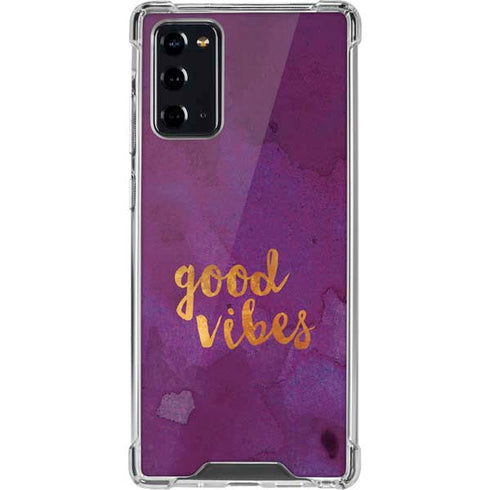 Good Vibes Galaxy Note20 5G Clear Case