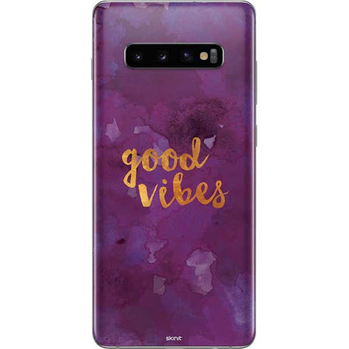 Good Vibes Galaxy S10 Plus Skin