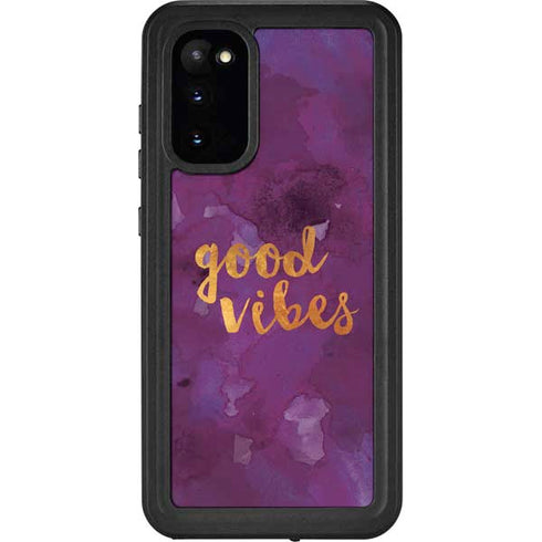 Good Vibes Galaxy S20 Waterproof Case