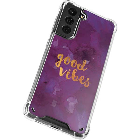Good Vibes Galaxy S21 Plus 5G Clear Case