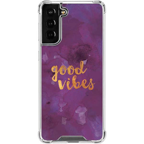 Good Vibes Galaxy S22 Plus Clear Case