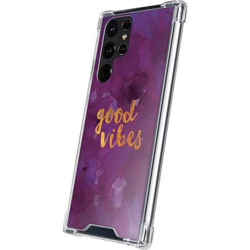 Good Vibes Galaxy S22 Ultra Clear Case
