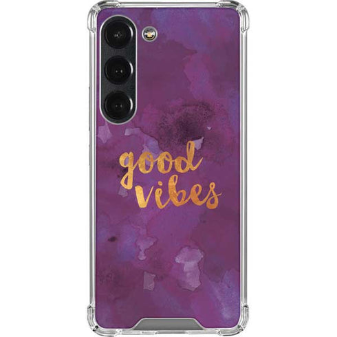 Good Vibes Galaxy S23 Clear Case