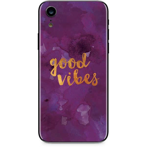 Good Vibes iPhone XR Skin