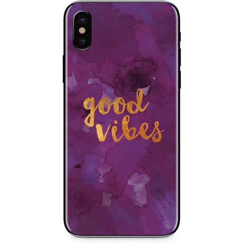 Good Vibes iPhone XS Max Skin