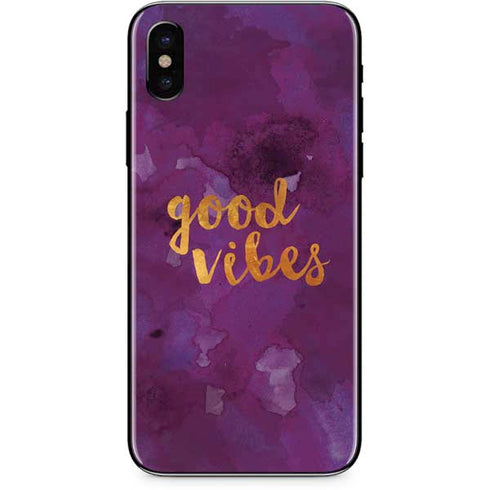 Good Vibes iPhone XS Skin