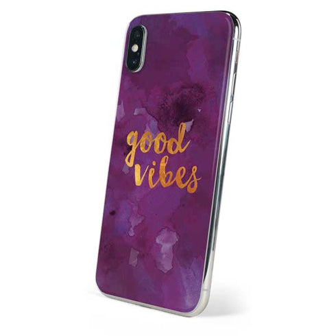 Good Vibes iPhone XS Skin