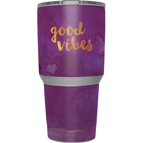 Good Vibes Yeti 30oz Rambler Tumbler Skin