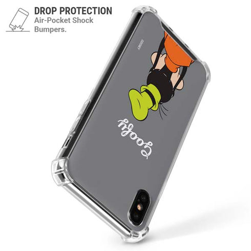 Disney Friends Goofy Backwards iPhone XS Max Clear Case