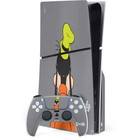 Disney Friends Goofy Backwards PS5 Slim Disk Bundle Skin