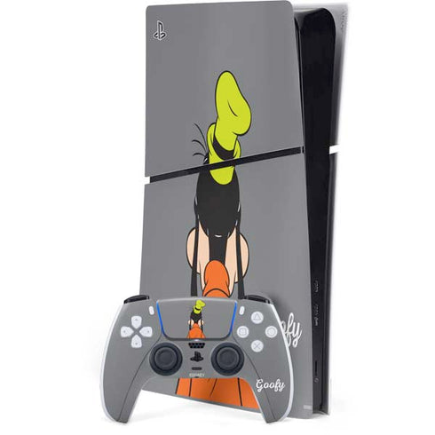 Disney Friends Goofy Backwards PS5 Slim Digital Edition Bundle Skin