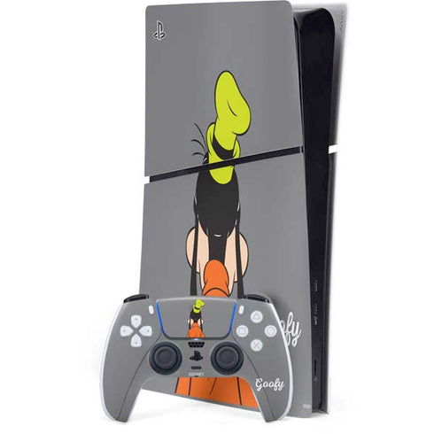 Disney Friends Goofy Backwards PS5 Slim Digital Edition Console Skin