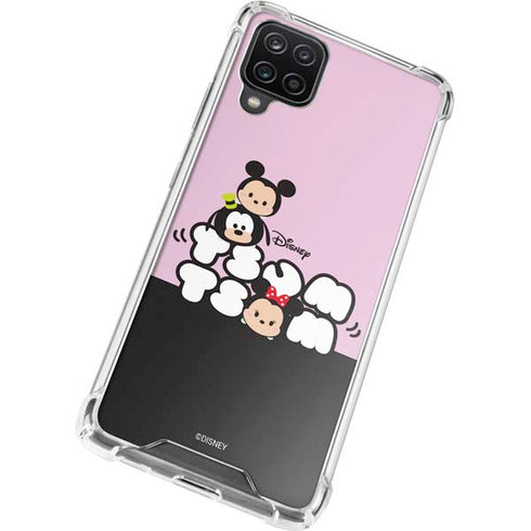 Disney Tsum Tsum Goofy Mickey and Minnie Galaxy A12 Clear Case