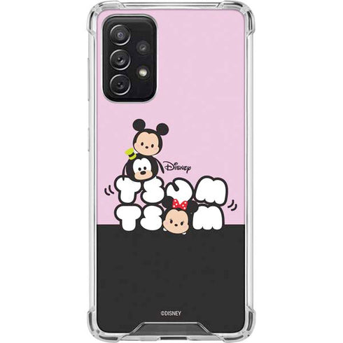 Disney Tsum Tsum Goofy Mickey and Minnie Galaxy A72 5G Clear Case