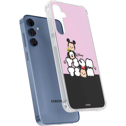 Disney Tsum Tsum Goofy Mickey and Minnie Galaxy S24 Clear Case