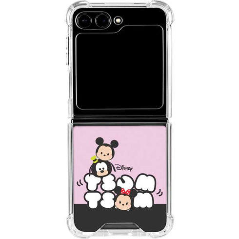 Disney Tsum Tsum Goofy Mickey and Minnie Galaxy Z Flip5 5G Clear Case