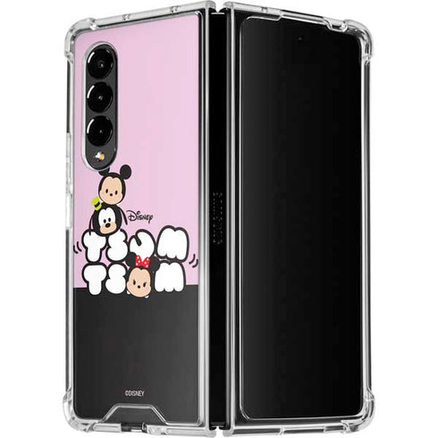 Disney Tsum Tsum Goofy Mickey and Minnie Galaxy Z Fold4 5G Clear Case