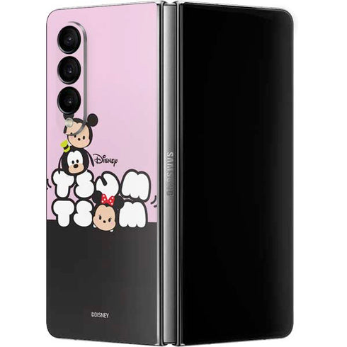 Disney Tsum Tsum Goofy Mickey and Minnie Galaxy Z Fold4 5G Skin