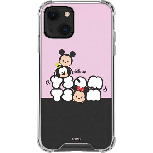 Disney Tsum Tsum Goofy Mickey and Minnie iPhone 14 Plus Clear Case