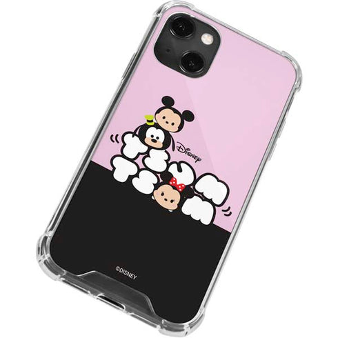 Disney Tsum Tsum Goofy Mickey and Minnie iPhone 14 Plus Clear Case
