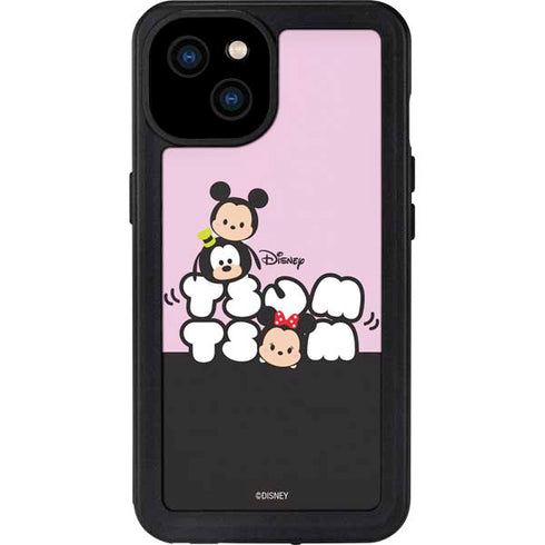 Disney Tsum Tsum Goofy Mickey and Minnie iPhone 15 Plus Waterproof Case