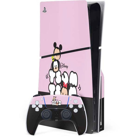 Disney Tsum Tsum Goofy Mickey and Minnie PS5 Slim Disk Bundle Skin