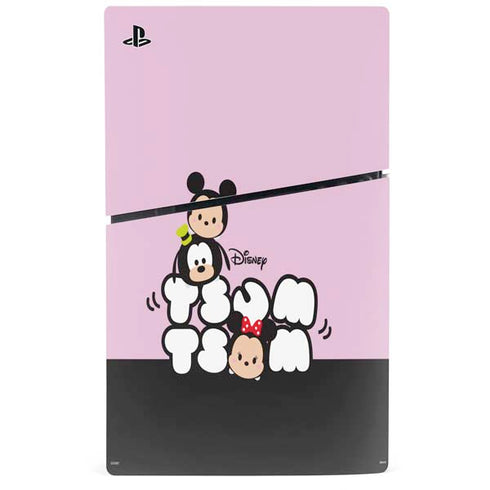 Disney Tsum Tsum Goofy Mickey and Minnie PS5 Slim Digital Edition Bundle Skin