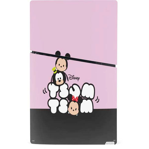 Disney Tsum Tsum Goofy Mickey and Minnie PS5 Slim Digital Edition Console Skin