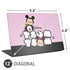 Disney Tsum Tsum Goofy Mickey and Minnie Universal Laptop 12in (9.8 x 6.8in) Skin