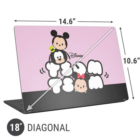 Disney Tsum Tsum Goofy Mickey and Minnie Universal Laptop 18in (14.6 x 10.6in) Skin