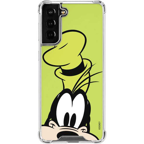 Disney Friends Goofy Up Close Galaxy S21 FE Clear Case