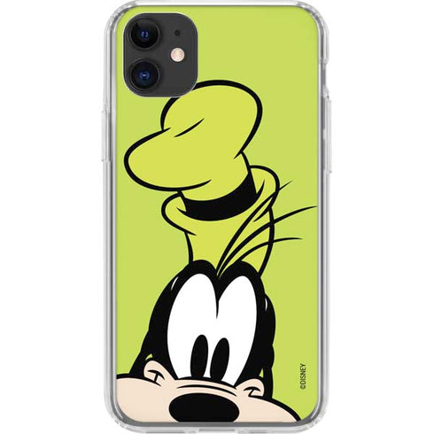 Disney Friends Goofy Up Close iPhone 11 Clear Case