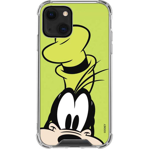 Disney Friends Goofy Up Close iPhone 14 Plus Clear Case