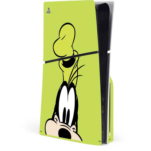 Disney Friends Goofy Up Close PS5 Slim Disk Console Skin