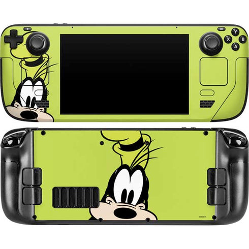 Disney Friends Goofy Up Close Steam Deck Handheld Gaming Computer Skin