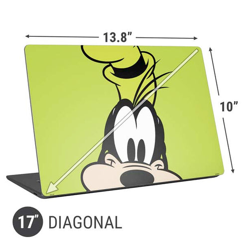Disney Friends Goofy Up Close Universal Laptop 17in (13.8 x 10in) Skin