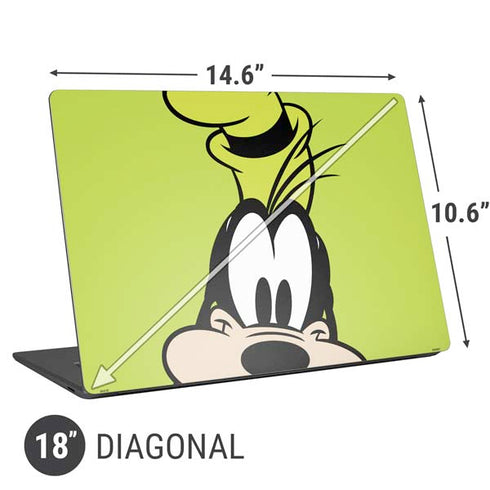 Disney Friends Goofy Up Close Universal Laptop 18in (14.6 x 10.6in) Skin