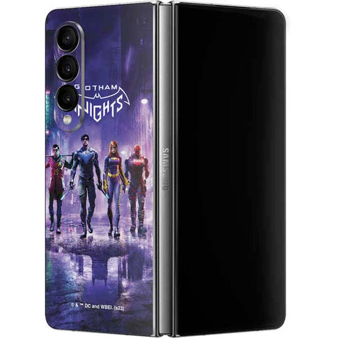 DC Comics Gotham Knights Characters Galaxy Z Fold4 5G Skin